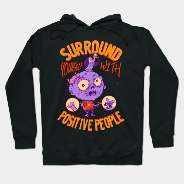 The Positive Zombie Hoodie by Sachpica